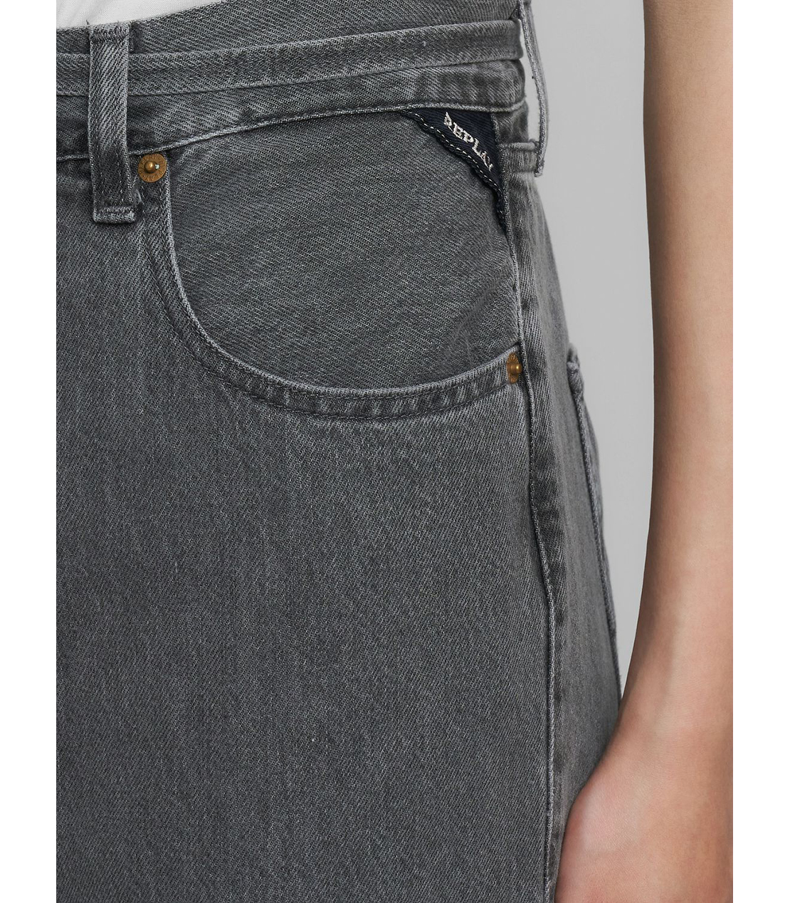 バギーフィットMARGOTTリサイクルブラックデニム 詳細画像 ダークグレー 5